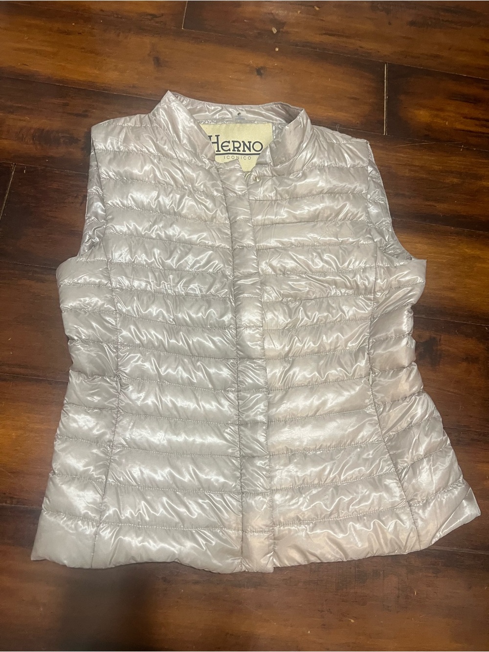 Herno Iconico Quilted Down Vest - Light Pearl Gray